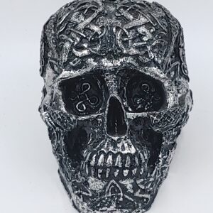 Doodshoofd zilver /zwart