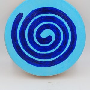Ocean Drum met natuurlijk vel "Spiraal" 20 cm
