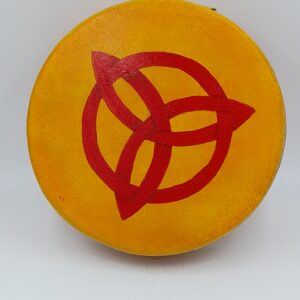 Ocean Drum met natuurlijk vel "Triquetra"  20 cm
